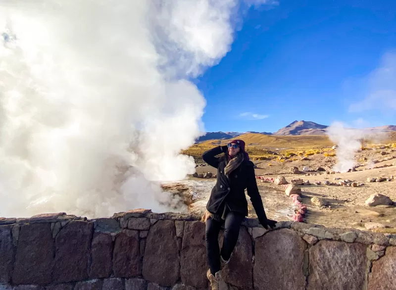 Geysers del Tatio e um frio de -10º no Deserto do Atacama