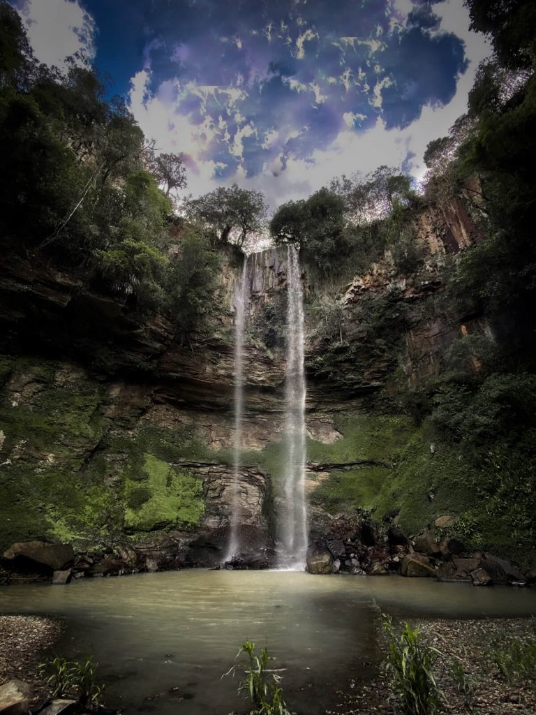 Cachoeira Salto Rio Campense em Rio do Campo, Santa Catarina